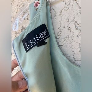 Karen Kane mint floral dress.